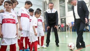 Fußball für Flüchtlinge beim VfB