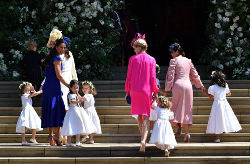 Am Ende trugen die Blumenmädchen bei Meghans und Harrys Hochzeit keine Strumpfhosen. Foto: imago/PA Images/BEN STANSALL