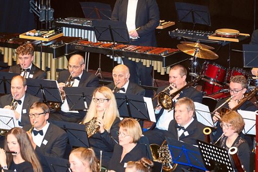 Mit anspruchsvoller Konzertliteratur spielt sich die Stadtmusik  beim Neujahrskonzert in die Herzen des Publikums. Foto: Schwarzwälder Bote