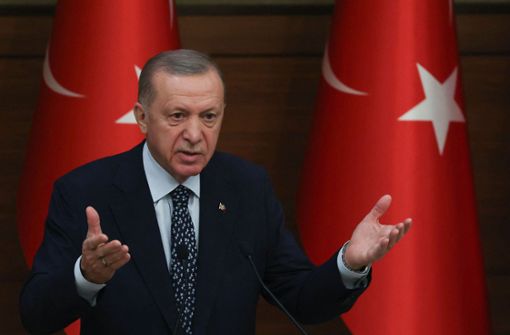 Recep Tayyip Erdogan tritt an, um zum dritten Mal als türkischer Präsident gewählt zu werden. Foto: AFP/ADEM ALTAN