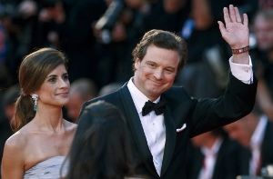 Colin Firth und seine italienische Frau Livia Giuggioli hatten in Venedig fast ein Heimspiel. Foto: AP