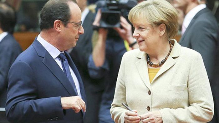 Merkel und Hollande auf Friedensmission