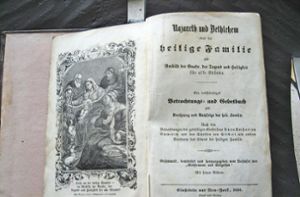 Dieses Gesangbuch aus dem frühen 19. Jahrhundert wurde gestohlen. Foto: Kommert