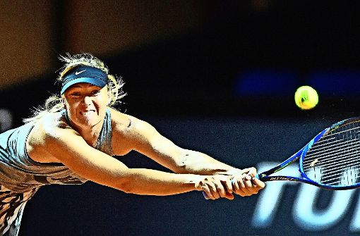 Maria Scharapowa war die umstrittene Figur beim Stuttgarter Tennis Grand Prix. Foto: dpa
