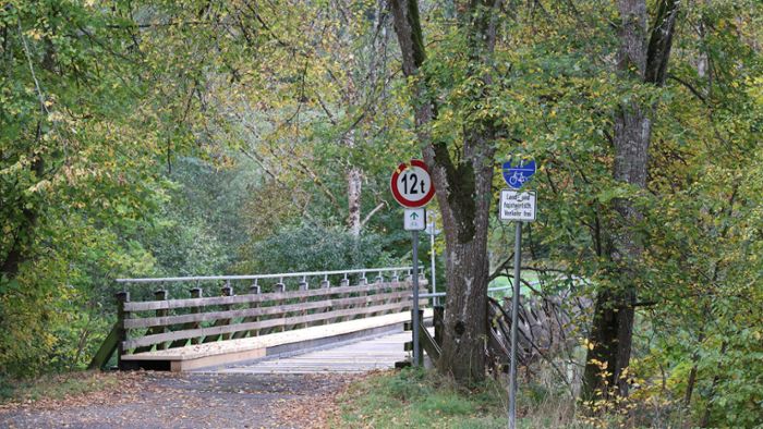 Nagolder Holzbrücke nahe Wildberg wurde repariert