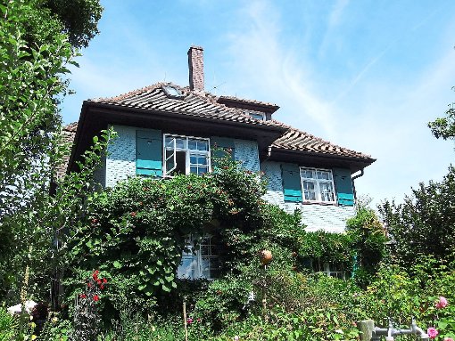 Blick auf das Haus im Gewann Erlenloh in Gaienhofen am Bodensee, das Hesse baute. Er wohnte mit seiner Familie dort von 1907 bis 1912. Fotos: Faust Foto: Schwarzwälder-Bote