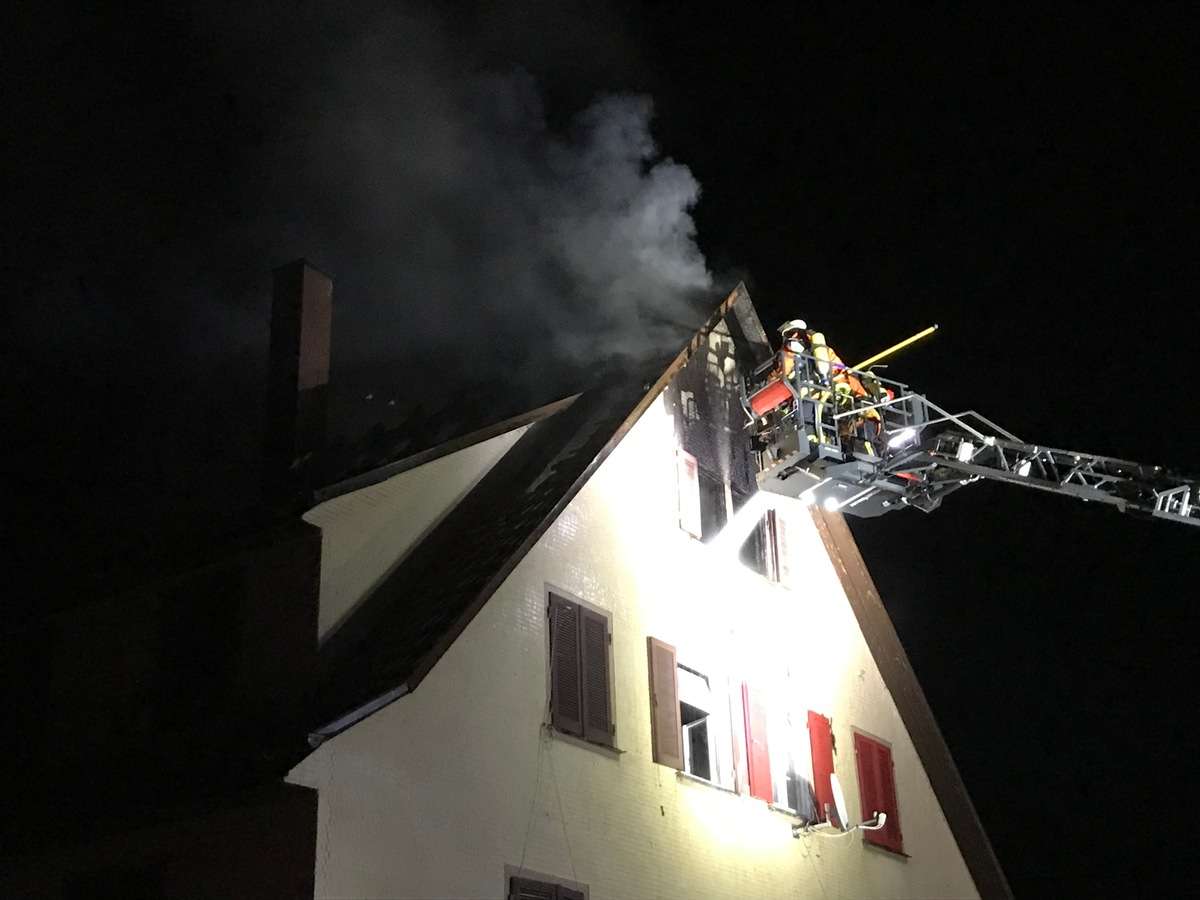 Alle sieben Bewohner des Hauses konnten gerettet werden.  Foto: Markus Fritsch/Kreisfeuerwehrverband Calw e.V.