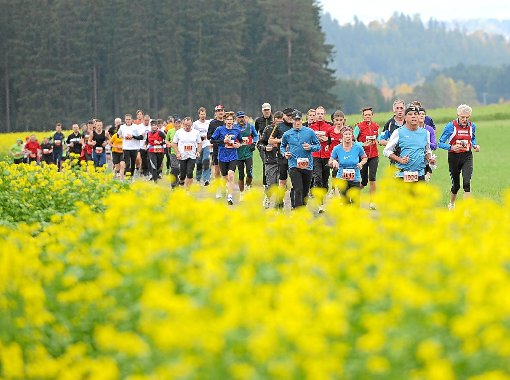 Das ist typisch Schwarzwald-Marathon: Ein Großteil der Strecke führt über Wiesen und durch Wälder rund um Bräunlingen. Foto: Kienzler