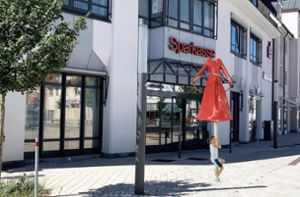 So muss man sich die Kreisläuferin vorstellen, die künftig vor der Sparkasse Zollernalb in Tailfingen schweben wird. Foto: Stadt Albstadt