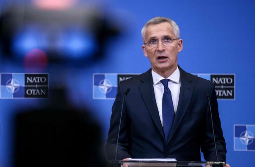 Nato-Generalsekretär Stoltenberg kündigt in Brüssel einen grundsätzlichen Umbau des Bündnisses an. Foto: AFP/KENZO TRIBOUILLARD
