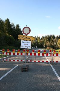 Die Straße zwischen Altoberndorf und Trichtingen (bis zur Einmündung in Richtung Autobahn) ist bis 8. November gesperrt.  Foto: Danner Foto: Schwarzwälder-Bote
