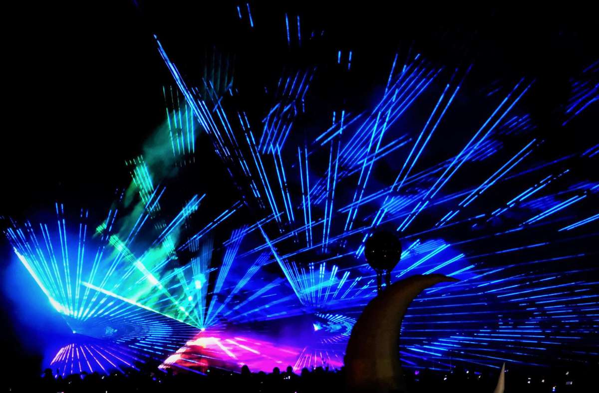 Eine pompöse Lasershow ist auch beim diesjährigen Lichterfest in Bad Liebenzell geplant. Foto: Ketterle