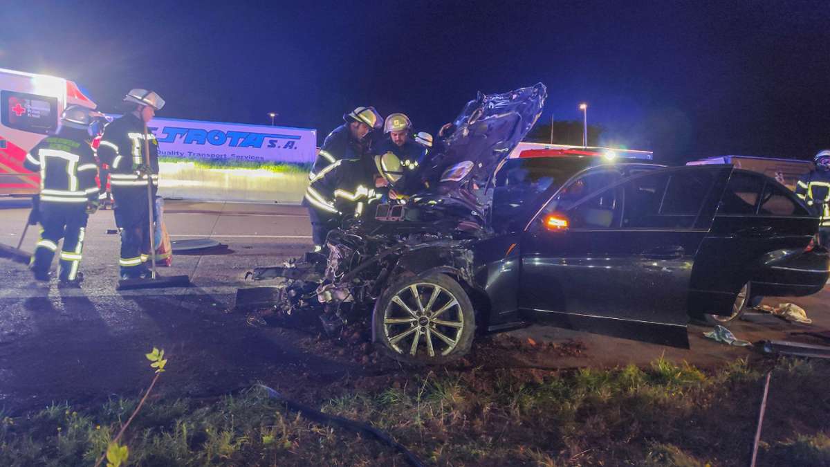 45 000 Euro Schaden: Unfall auf A 5 bei Appenweier mit vier Autos sorgt für Vollsperrung