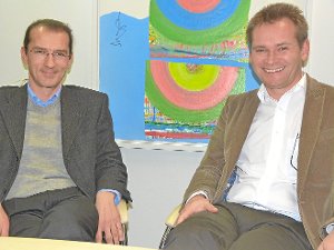 Der Calwer Oberbürgermeister Ralf Eggert (rechts) und der von ihm beauftragte Gutachter Frank Mau haben große Zweifel am Gelingen der Klinikreform. Foto: Verstl