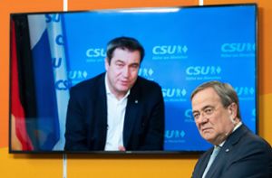 CSU-Chef Markus Söder und CDU-Chef Armin Laschet Foto: dpa/Federico Gambarini