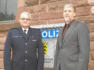 Jörn Hinrichsen (links) und Uwe Carl bilden die neue Doppelspitze der Polizei in Calw. Foto: Hölle