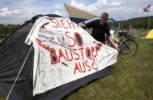 Protest-Camp in Mühlhausen Foto: dapd