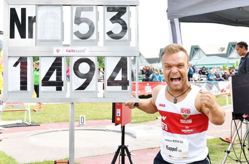 Niko Kappel freut sich – er hat den neuen Weltrekord. Foto: red/privat