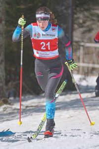 Spät in der Saison noch richtig gut drauf: Daria Klaiber vom Skiclub Enzklösterle präsentierte sich bei der Baden-Württemberg-Meisterschaft in glänzender Form.  Foto: Haag Foto: Schwarzwälder Bote