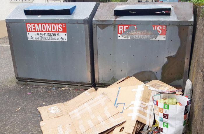 Ärger rund um den Müll: Container in Dornstetter Silbergasse sollen verschwinden