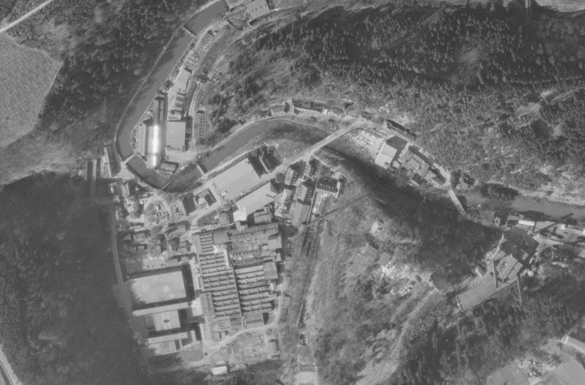 So sah das Rottweiler Neckartal im Jahr 1968 aus. Foto: Landesarchiv/StAL/EL68IX-15723