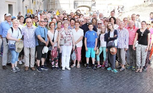Ein schönes Zusammensein genossen 50 Teilnehmer aus der Rottweiler Raumschaft in der Heiligen Stadt. Foto: Seelsorgeeinheit Foto: Schwarzwälder-Bote