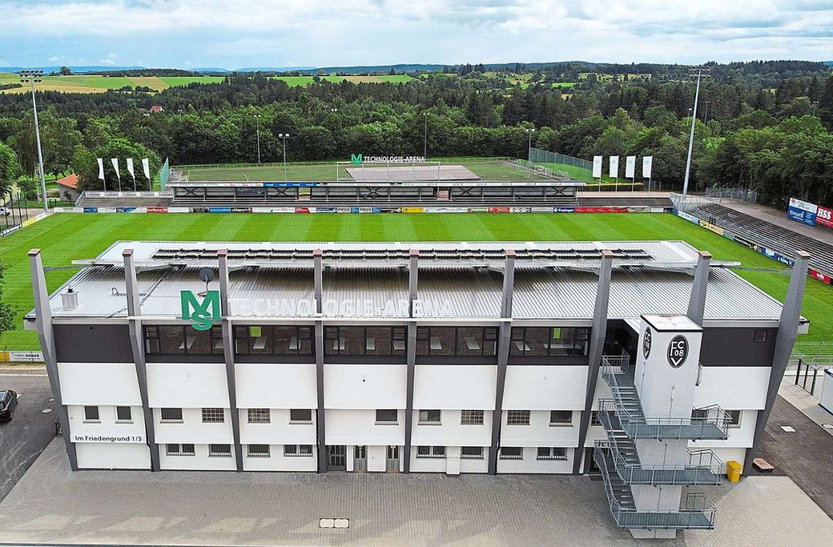 Die MS Technologie-Arena in Villingen  ist bereit für das Spiel der beiden Bundesligisten. Foto: Eich