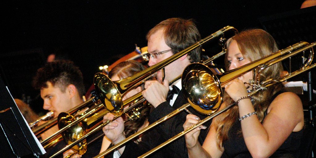 Blasmusik herausragender Güte bietet das Projektorchester Windphonics beim Jahreskonzert in Rottweil. Foto: alf Foto: Schwarzwälder-Bote