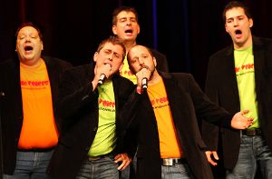 Nette Jungs, die gut singen können: Die Wild Voices aus Eutingen-Weitingen wollen es beim Chorduell wissen. Foto: Maier