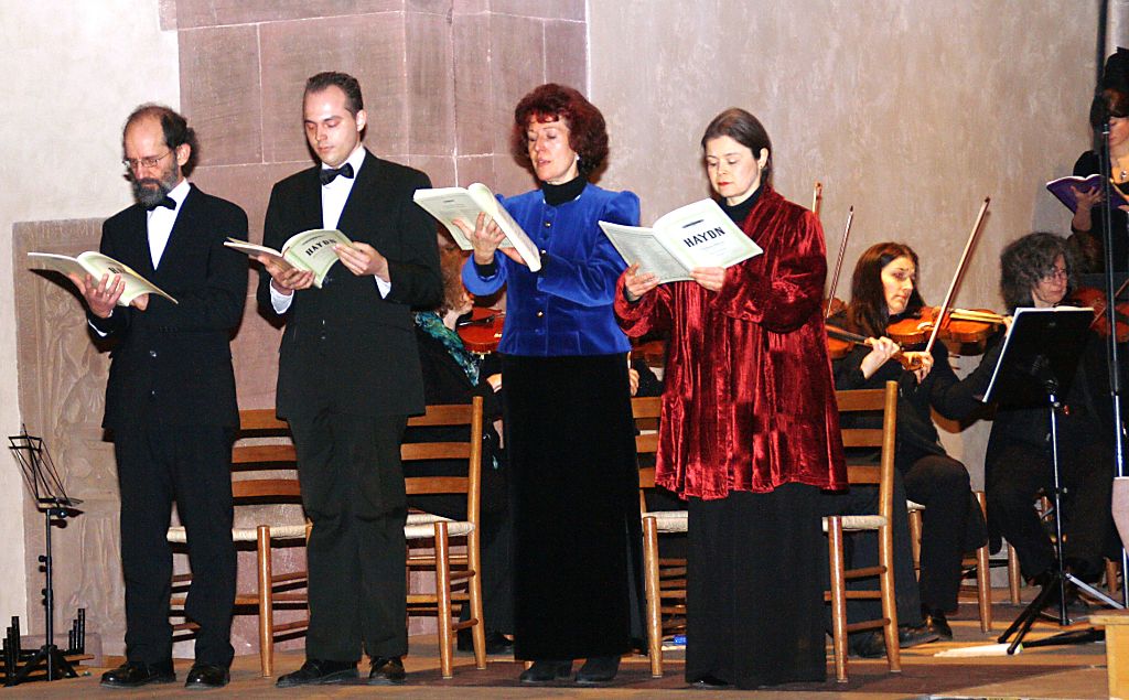 Die Solisten beim Weihnachtskonzert (von links): Philipp Heizmann, Christian Georg, Ute Wille und Sibylle Schaible  Foto: Hering Foto: Schwarzwälder-Bote