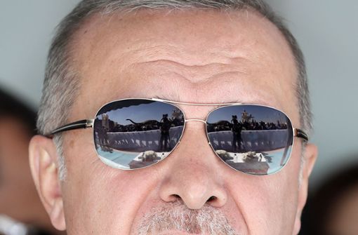 Wird ein Pate dem türkischen Präsidenten gefährlich? Recep Tayyip Erdogan schweigt zu den Vorwürfen. Foto: AFP/Adem Altan