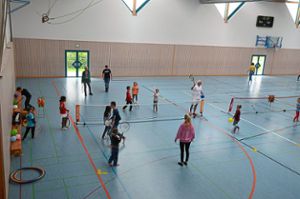 Auch Tennis in der Sporthalle Hag hat beim Programm Rosenfelder Ferien-Kids begeistert.Archiv- Foto: Reich