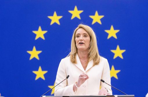 EU-Parlamentspräsidentin Roberta Metsola will mit neuen Regeln mehr Transparenz schaffen. Foto: dpa/Philipp von Ditfurth