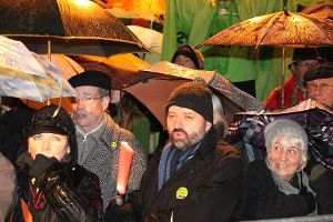 Nach einer Weihnachtspause sollen die Proteste gegen das Bahnprojekt im neuen Jahr fortgesetzt werden. Foto: Beytekin