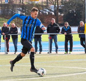 Luka Kravoscanec brachte den VfL Nagold mit 1:0 in Führung. Foto: Kraushaar