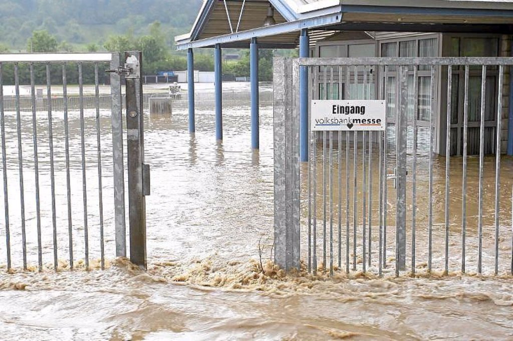 Das Hochwasser richtete auch in Balingen große Schäden an.