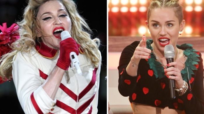 Miley Cyrus und Madonna im Duett