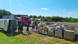 Wehr sammelt 100 Tonnen Spenden für Hochwasser-Opfer