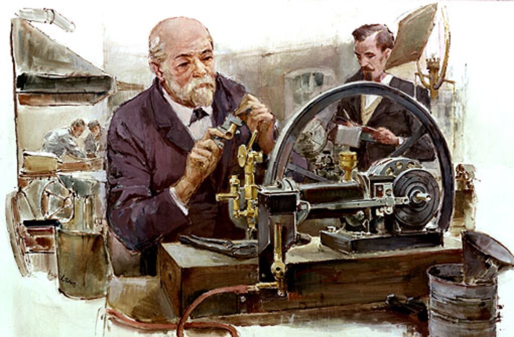 Gottlieb Daimler (links) und Wilhelm Maybach - die Pioniere des Automobilbaus haben überall in Stuttgart und der Region ihre Spuren hinterlassen. - Schwarzwälder Bote