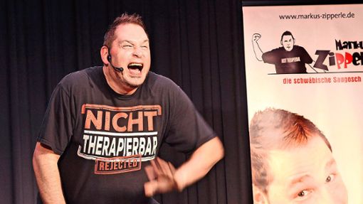 Mann der Witze: Markus Zipperle begeisterte bei seinem Auftritt beim „Schopflocher Herbstzauber“. Foto: Ade