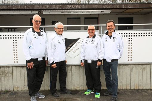 Garanten für das Sportabzeichen beim SVR (von links): Hans Schaffroth, Jakob Schenk, Leopold Schwenk und Anton Heck. Foto: Schwarzwälder Bote