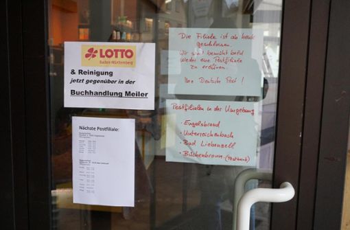 Schömberger Gemeinderäte kritisierten die Informationspolitik der Deutschen Post AG heftig. Derzeit ist völlig offen, wann die Glücksgemeinde wieder eine Postfiliale bekommt. Foto: Krokauer