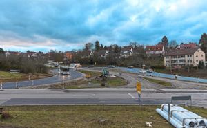 Die neue Verkehrsführung bei Nordstetten führt bei so manchem Autofahrer für Verwirrung. Foto: Lück Foto: Schwarzwälder Bote