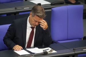Bundeswirtschaftsminister Robert Habeck (Grüne) verliert an Rückhalt in der Bevölkerung. Foto: dpa/Wolfgang Kumm