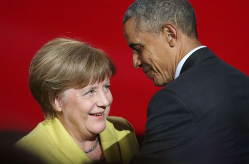 Inniges Verhältnis: Angela Merkel und Barack Obama pflegen über das Amt hinaus eine Freundschaft. Foto: AFP/RONNY HARTMANN