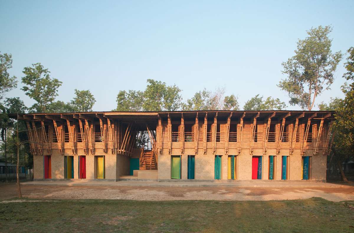 Die Meti-Schule in Bangladesch war Anna Heringers Diplomarbeit. Schon bei ihrem ersten Gebäude setzte sie Lehm und Bambus ein.