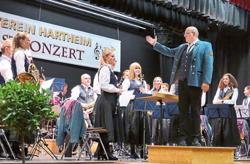 Zum 100-jährigen Bestehen spielte die Musikkapelle aus Hartheim ein ganz besonderes Konzert. Foto: Kirschbaum
