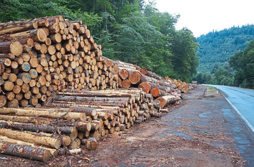 Rund 9000 Festmeter Holz wurden zwischen Bad Liebenzell und Unterreichenbach geerntet. Der größte Teil davon ist Bauholz. Das Brennholz ist bereits ausverkauft. Foto: Krokauer