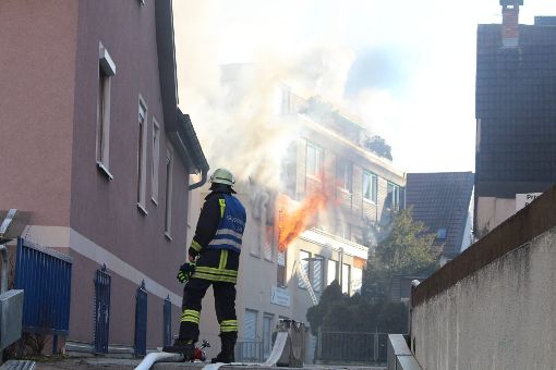 In einer Schuhwerkstatt in der Nagolder Innenstadt hat es am Freitag gebrannt. Foto: Kauffmann/Hofmann