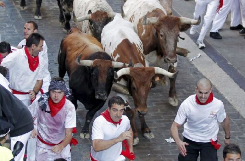 Was ist Tradition, was Tierquälerei? Wir haben uns die Stierhatz von Pamplona genauer angesehen. Der ganz normale Wahnsinn der Fiesta San Fermin beginnt mit der Stierjagd Encierro.